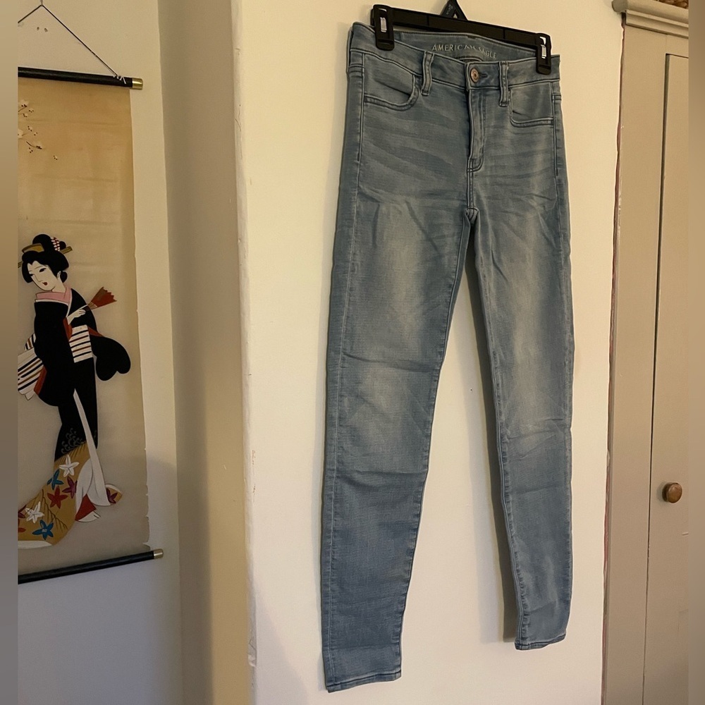 American Eagle Skinny Jean Super Stretch Women’s Size 2 Like New Comfy Pants - Picture 5 of 7